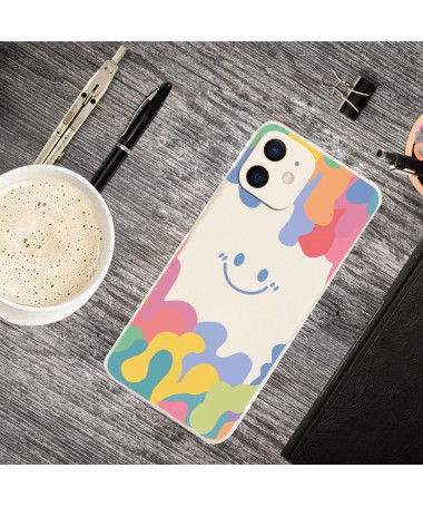 Coque iPhone 12 Splash Smiling en silicone