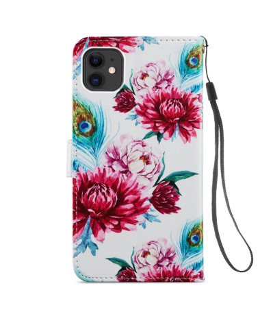 Housse iPhone 11 Paon fleur