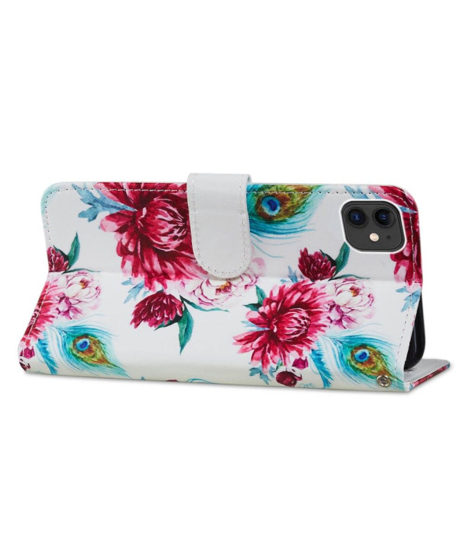 Housse iPhone 11 Paon fleur