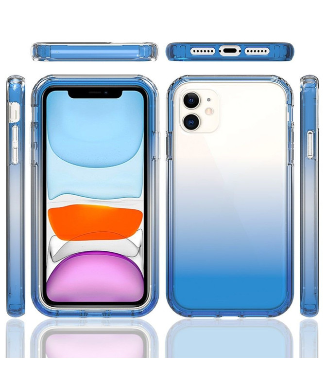 Coque iPhone 11 Antichoc transparent dégradé