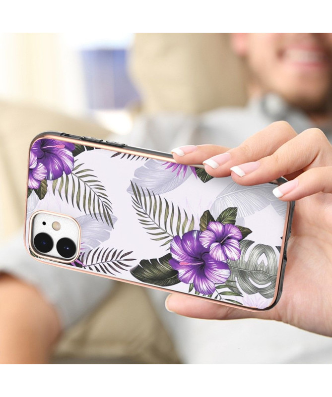 Coque iPhone 11 Fleurs Exotiques