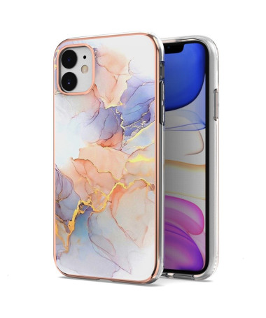 Coque iPhone 11 marbre coloré