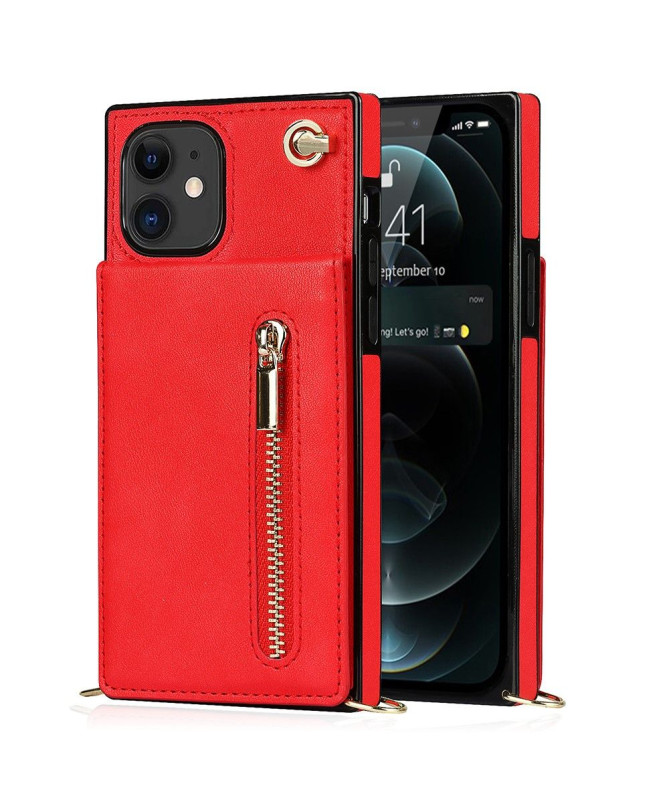 Coque iPhone 11 Porte-Cartes Business à cordon