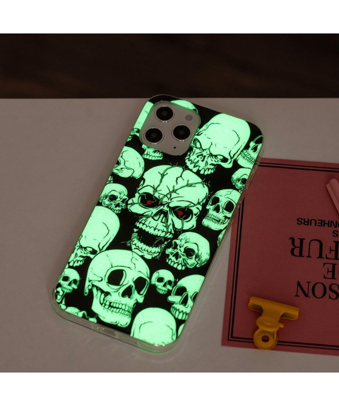 Coque iPhone 12 Pro Max Luminous tête de mort