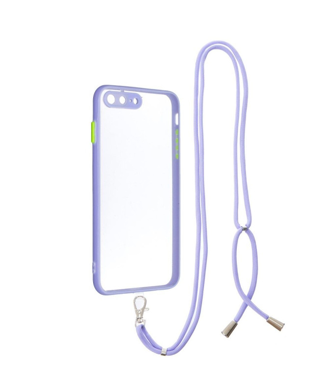 Coque iPhone 8 Plus / 7 Plus bumper transparent à cordon