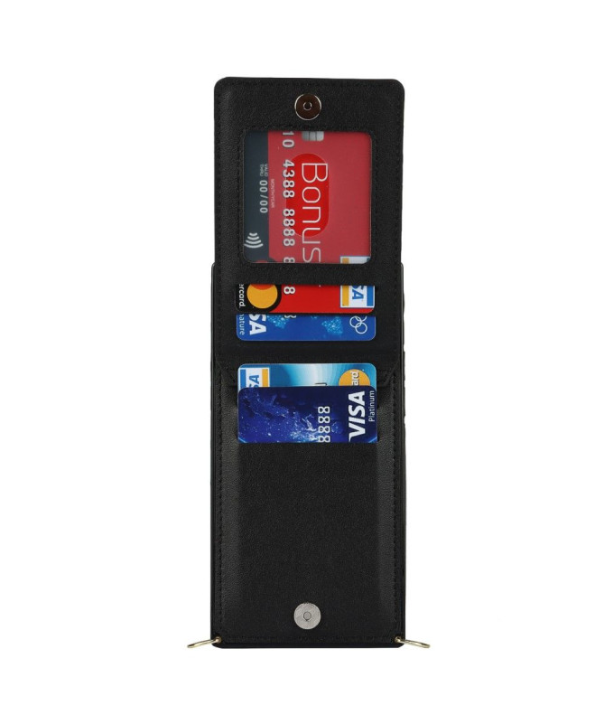 Coque iPhone 12 mini Porte-Cartes Business à cordon