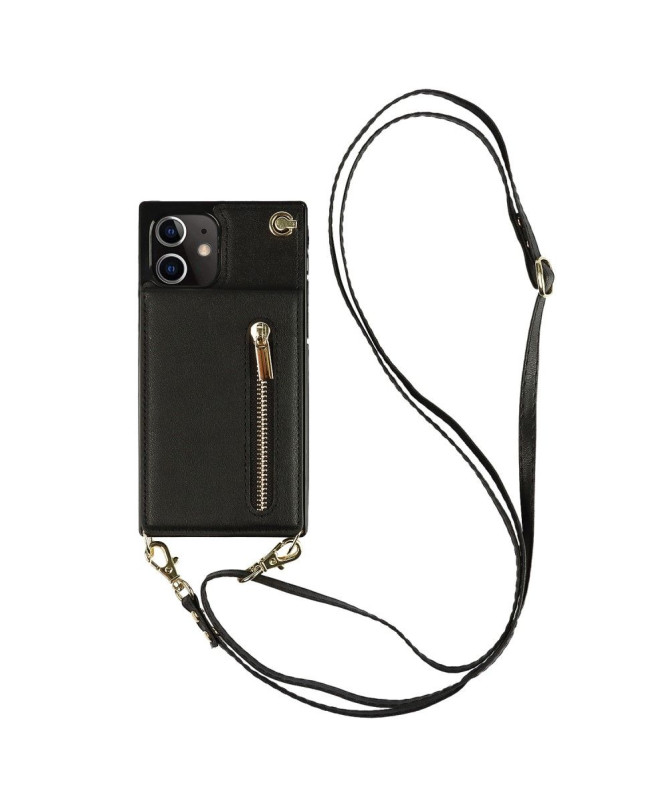 Coque iPhone 12 mini Porte-Cartes Business à cordon