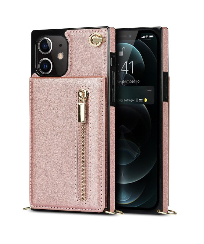 Coque iPhone 12 mini Porte-Cartes Business à cordon