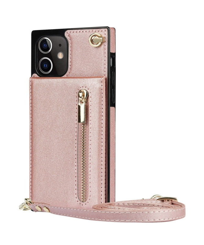 Coque iPhone 12 mini Porte-Cartes Business à cordon