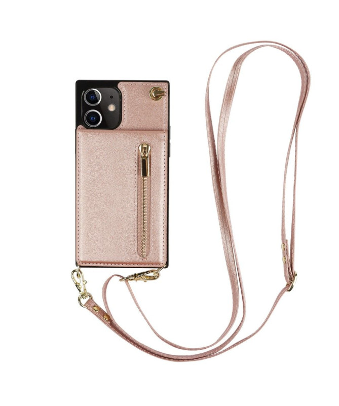 Coque iPhone 12 mini Porte-Cartes Business à cordon