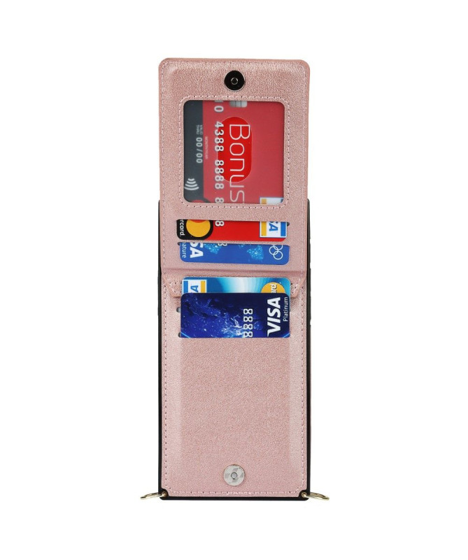 Coque iPhone 12 mini Porte-Cartes Business à cordon