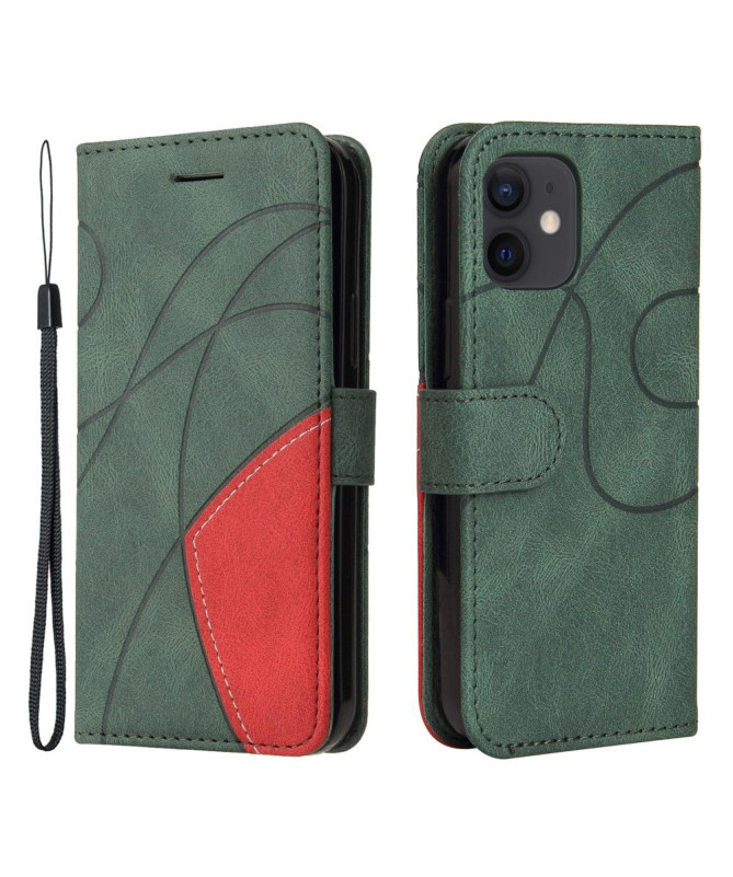 Housse iPhone 12 mini Bicolore artistique