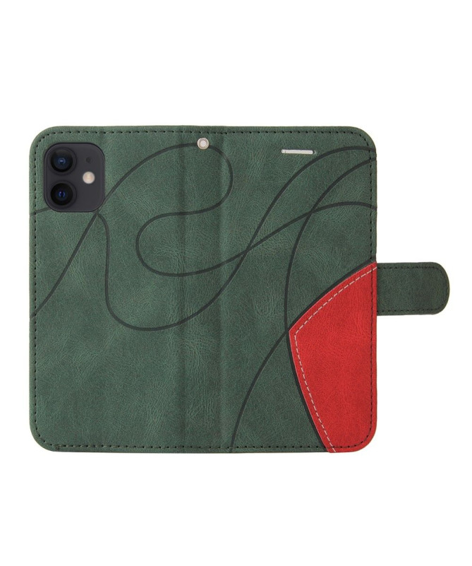 Housse iPhone 12 mini Bicolore artistique