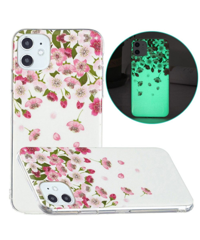 Coque iPhone 11 Fluorescente Fleurs