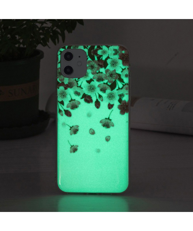 Coque iPhone 11 Fluorescente Fleurs