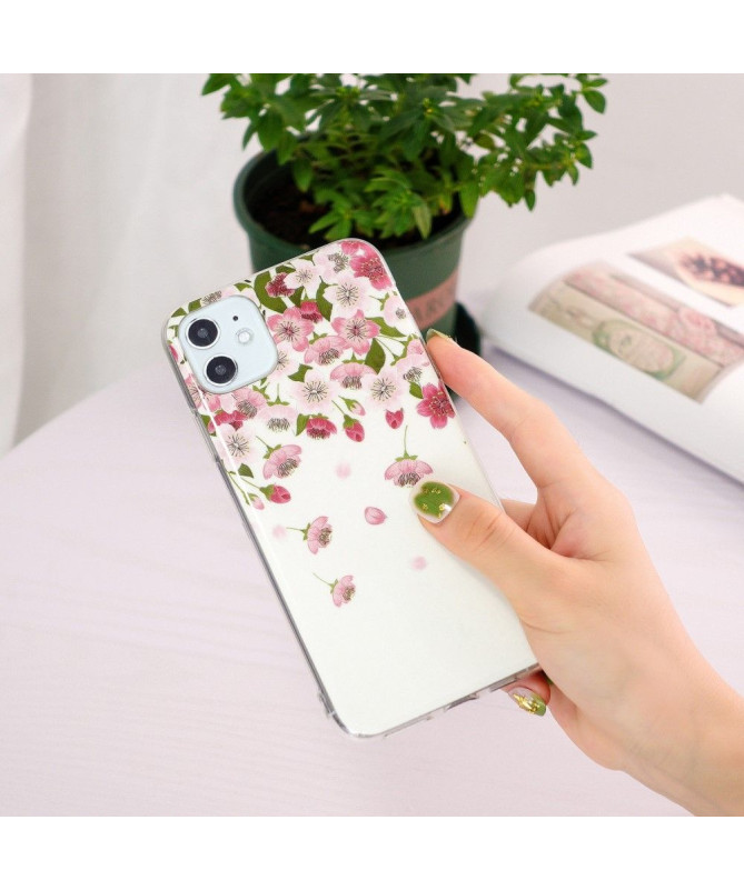 Coque iPhone 11 Fluorescente Fleurs