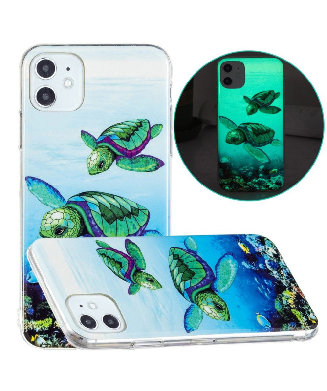 Coque iPhone 11 Fluorescente Tortues