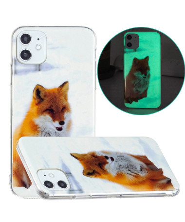 Coque iPhone 11 Fluorescente Renard roux