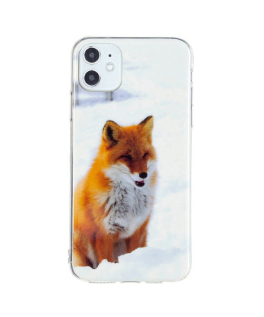 Coque iPhone 11 Fluorescente Renard roux