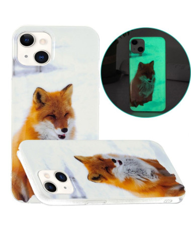 Coque iPhone 13 Fluorescente Renard roux