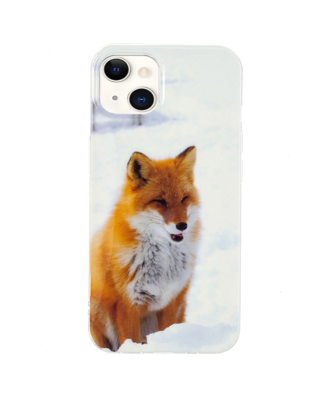 Coque iPhone 13 Fluorescente Renard roux