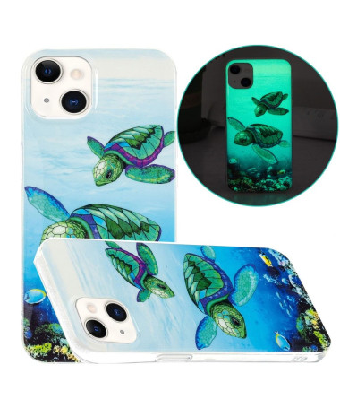 Coque iPhone 13 Fluorescente Tortues