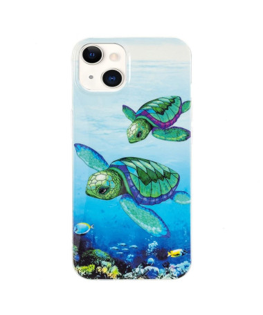 Coque iPhone 13 Fluorescente Tortues