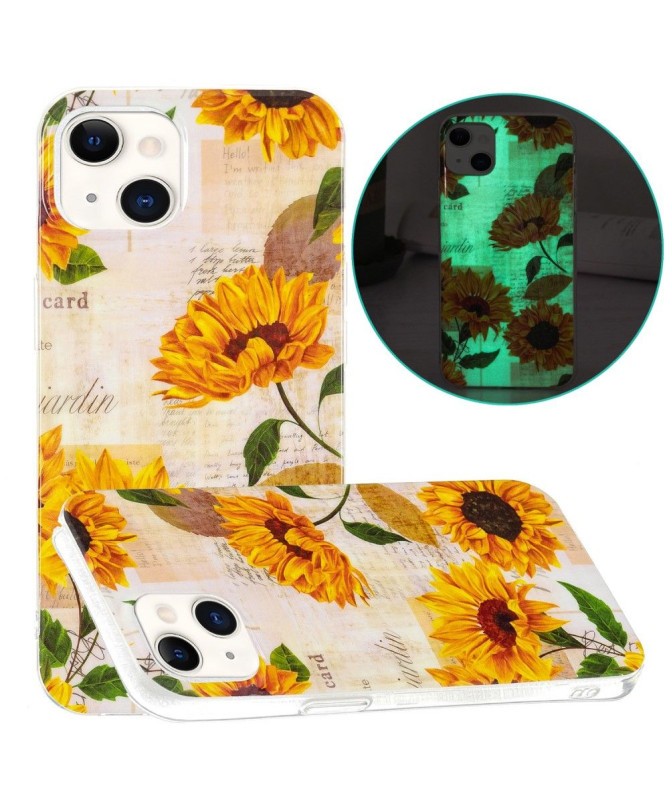 Coque iPhone 13 Fluorescente Tournesol Vintage