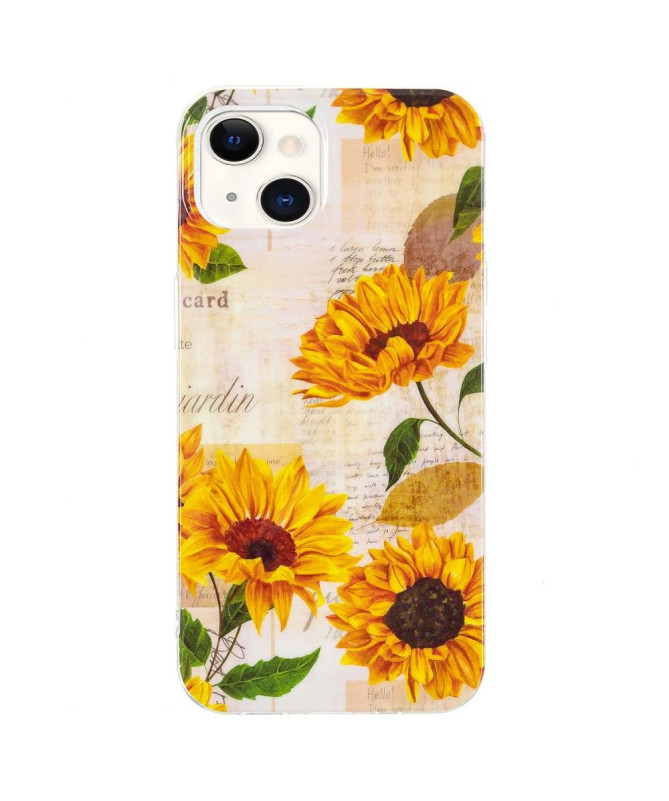 Coque iPhone 13 Fluorescente Tournesol Vintage