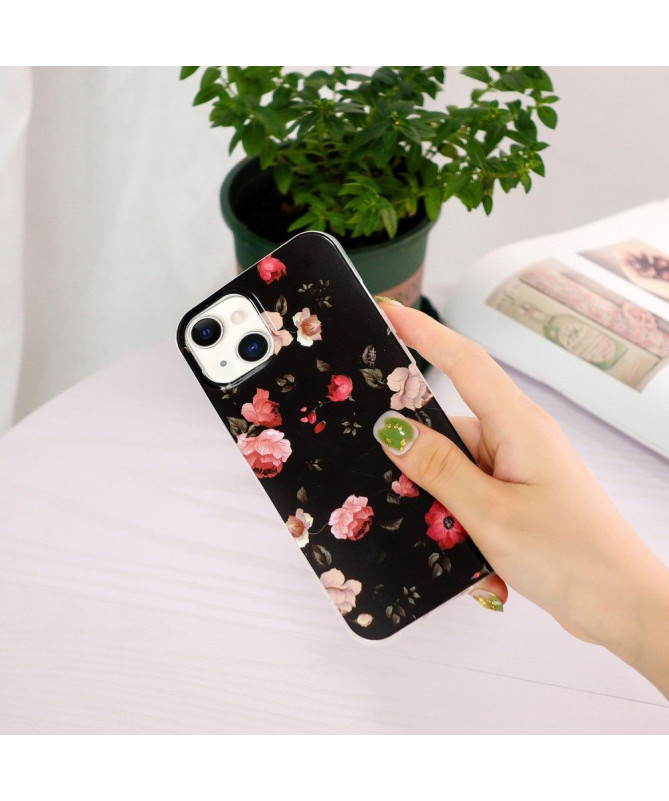 Coque iPhone 13 Fluorescente Sublime Fleurs