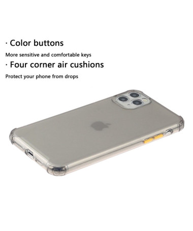 Coque  iPhone 13 Pro Max semi transparent avec boutons couleurs