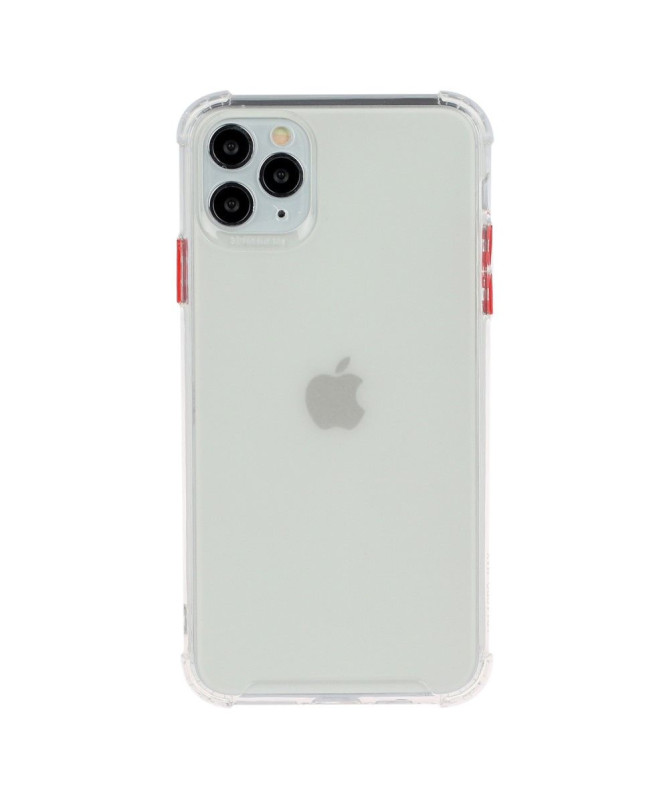 Coque  iPhone 13 Pro Max semi transparent avec boutons couleurs