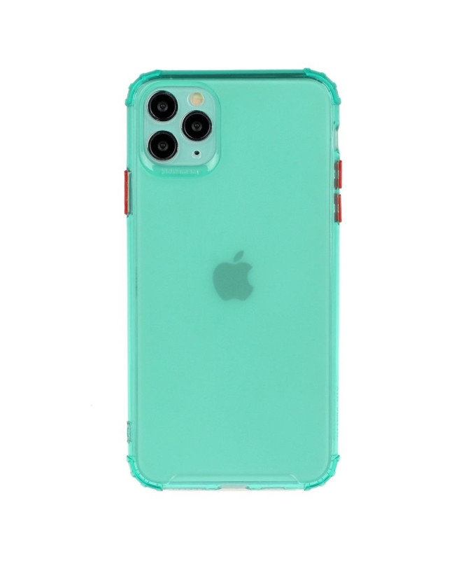 Coque  iPhone 13 Pro Max semi transparent avec boutons couleurs