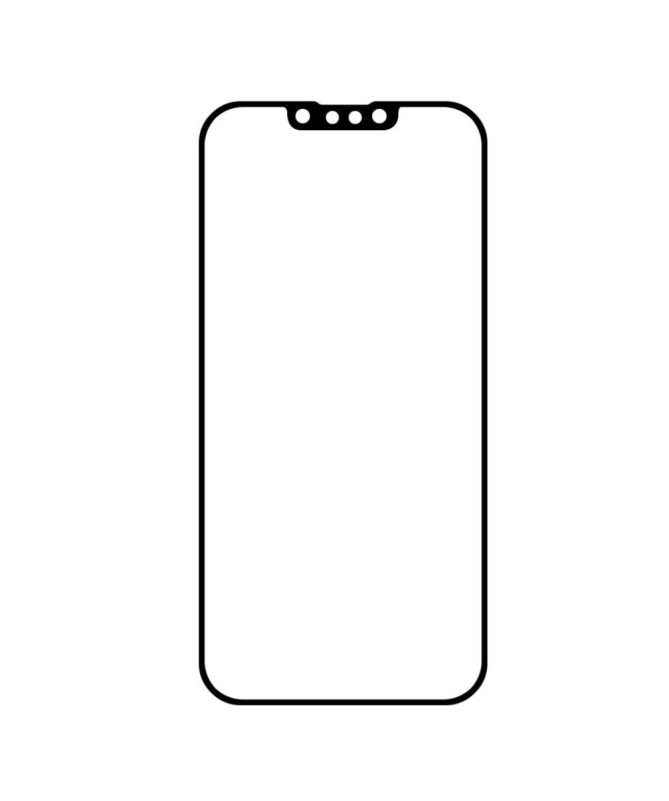 Protection d’écran iPhone 13 en verre trempé full size