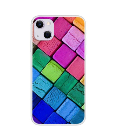 Coque iPhone 13 Blocs Colorés