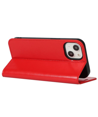 Housse iPhone 13 Cuir Porte Cartes Fonction Support