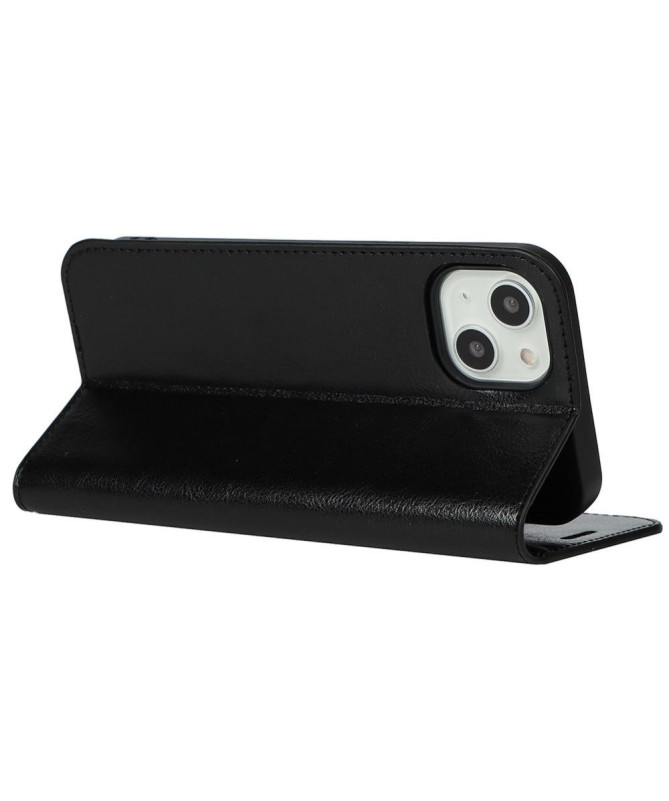 Housse iPhone 13 Cuir Porte Cartes Fonction Support