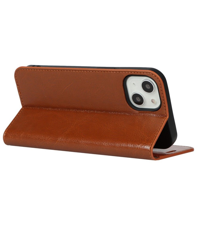 Housse iPhone 13 Cuir Porte Cartes Fonction Support