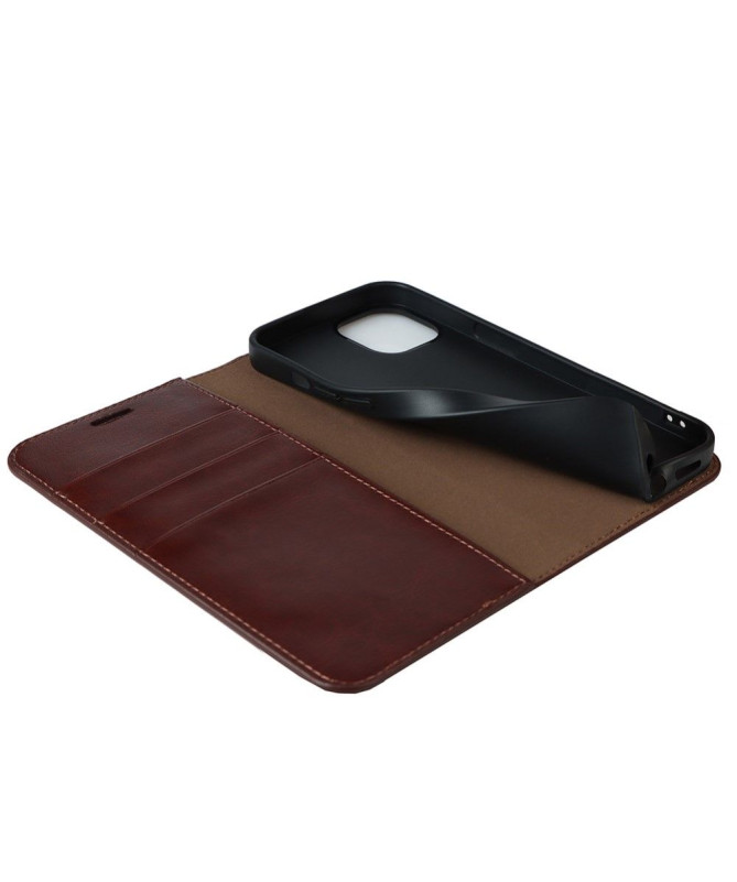 Housse iPhone 13 Cuir Porte Cartes Fonction Support