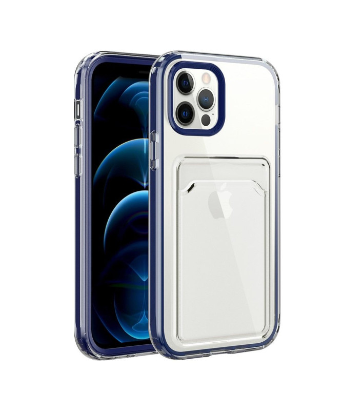 Coque iPhone 13 Pro Max Transparent Porte Carte Rebords couleurs