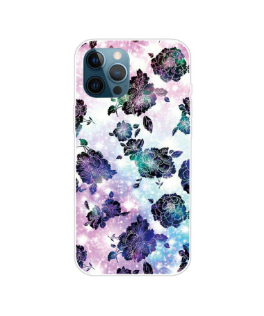 Coque iPhone 13 Pro Max Purple Flowers