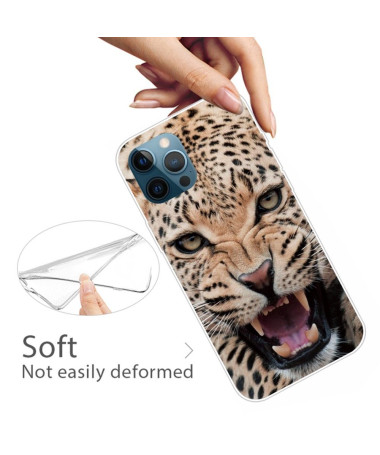 Coque iPhone 13 Pro Max Leopard Rugissant