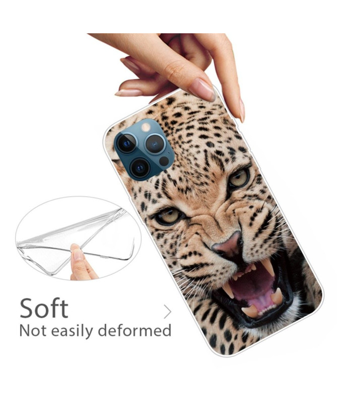 Coque iPhone 13 Pro Max Leopard Rugissant