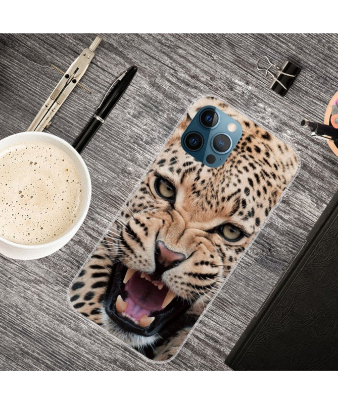 Coque iPhone 13 Pro Max Leopard Rugissant