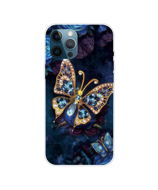 Coque iPhone 13 Pro Max Papillon jewelry