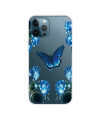 Coque iPhone 13 Pro Max Papillon Bleu