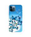 Coque iPhone 13 Pro Max Papillons Bleus