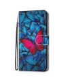 Housse iPhone 13 Pro Max Papillons bleus et rose