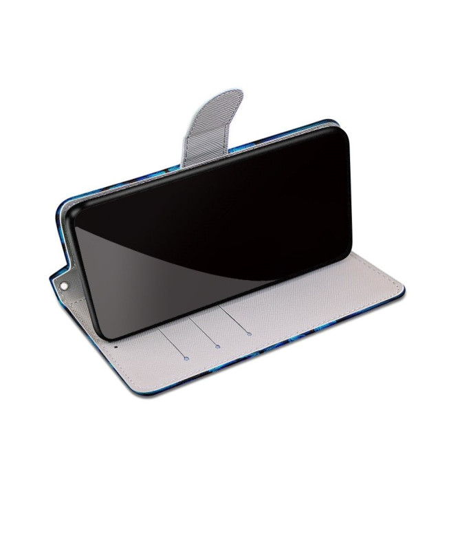 Housse iPhone 13 Pro Max Papillons bleus et rose