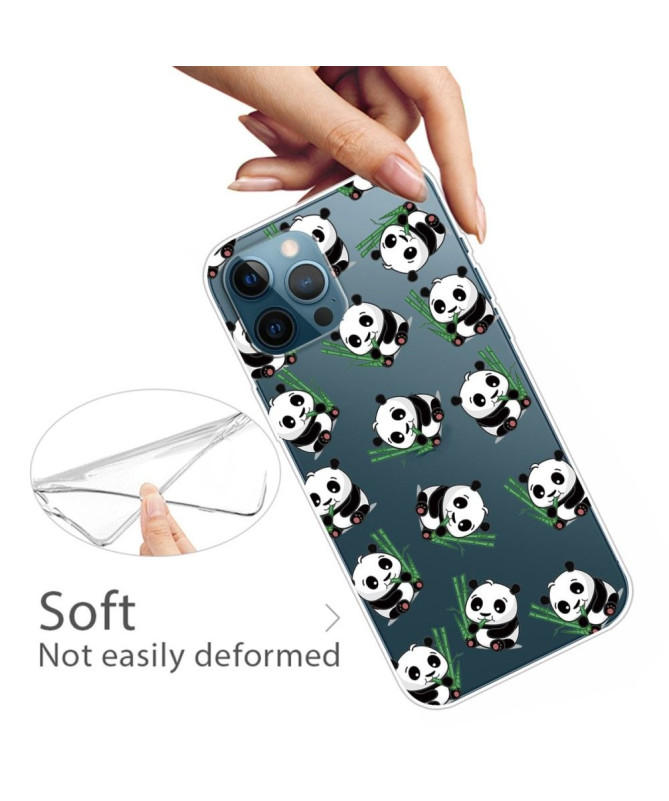 Coque iPhone 13 Pro Happy Pandas